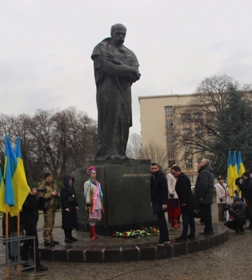 В Ужгороді відзначили 209 річницю з дня народження Тараса Шевченка