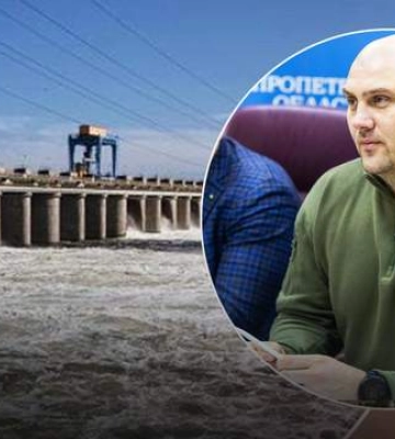 Дамба Каховської ГЕС пошкоджена ворогом: водосховище обміліле, – ОВА