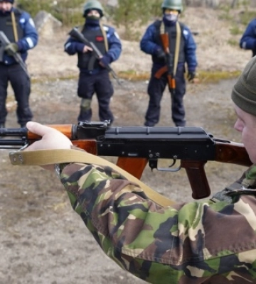 Поліцейські «Гвардії наступу» на Львівщині розпочали військову підготовку