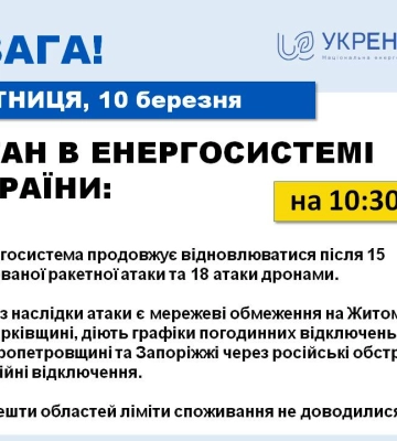 В Харьковской области действуют графики отключений света — Укрэнерго