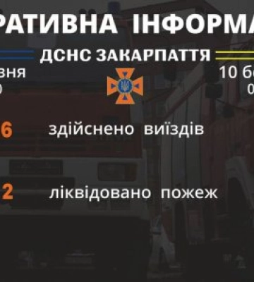Ліквідували дві пожежі: рятувальники Закарпаття інформують