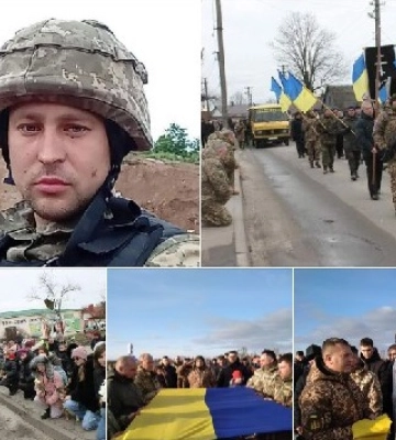 У Березному попрощалися зі сапером Романом Гурином, який загинув біля Нью-Йорку