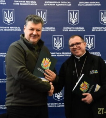 Віталій Бунечко підписав Меморандум про співпрацю між Житомирською ОВА та БФ «Карітас-Житомир»