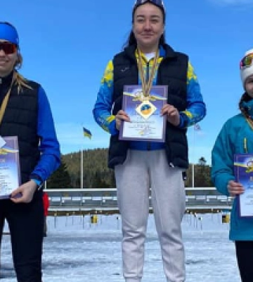 Волинська лижниця здобула дві медалі на юніорському чемпіонаті України