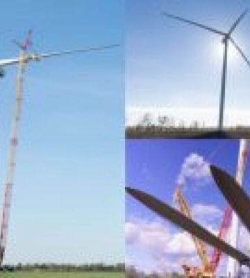 В Україні відновили будівництво масштабної вітрової електростанції. Фото
