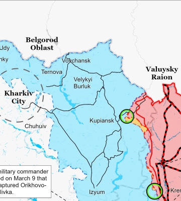 Что происходит на фронте в районе Купянска: информация ISW (карта)