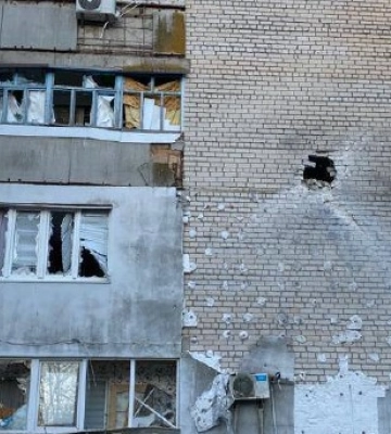 Кім показав наслідки обстрілів Очакова