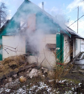 На Дубровиччині горів житловий будинок