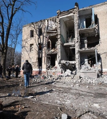 &quot;Держава-зло продовжує воювати з мирними&quot;: Зеленський показав наслідки удару РФ по Краматорську