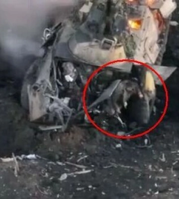БТР оккупантов взорвался на противотанковой мине близ Угледара. ВИДЕО
