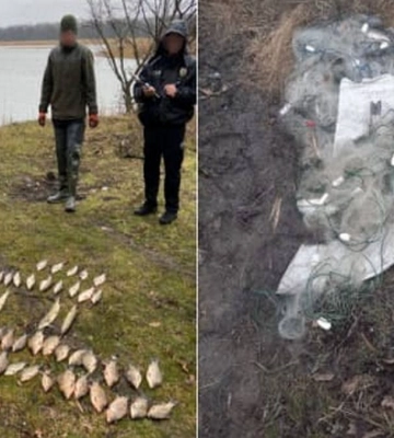 Наловив риби на чверть мільйона гривень. На Дніпропетровщини затримали підозрюваного в браконьєрстві