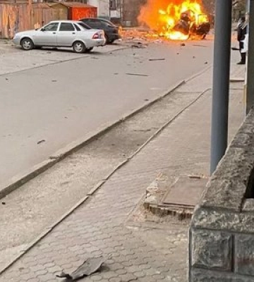 У Мелітополі ліквідували колаборанта, підірвавши автомобіль із ним: феєричне відео