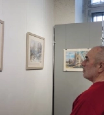 «Акварельна весна»: художник Ігор Філик відкрив свою першу виставку в Рівному. ФОТО