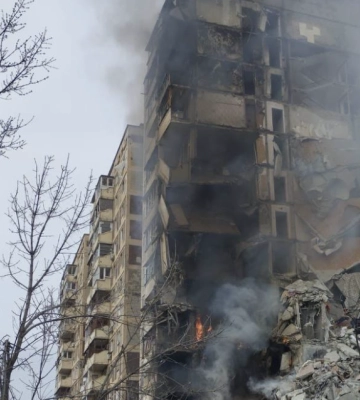 У Офісі Президента розповіли, як російські окупанти цілодобово обстрілюють Авдіївку