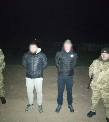 На Одещині за добу прикордонники завадили чотирьом чоловікам незаконно потрапити до Молдови