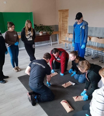 На Рівненщині в Городку почали комплексні навчання молоді домедичній допомозі