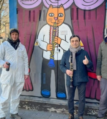 В центрі Одеси з’явився мурал на честь відомого музиканта