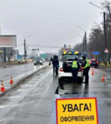 Протягом двох місяців на Київщині сталося понад дві сотні ДТП з потерпілими