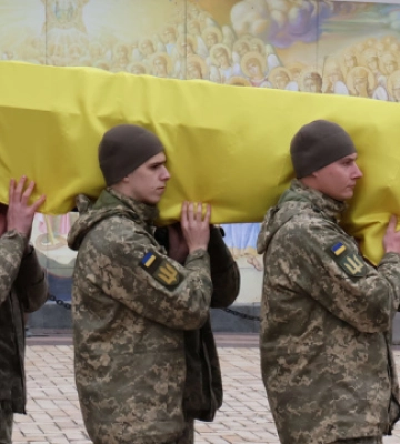 У Києві попрощалися з військовим Юрієм Герасимчуком, який загинув під Бахмутом