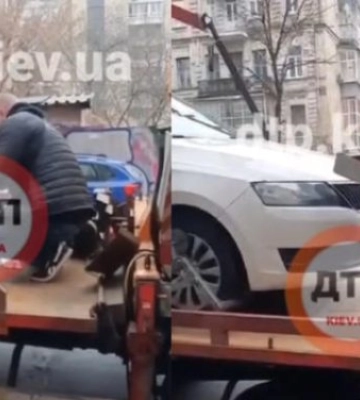 Водій із Києва придумав, як уникнути евакуації за порушення ПДР