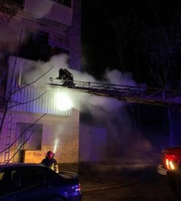 У Полтаві під час ліквідації пожежі у гуртожитку вогнеборці виявили тіло загиблого