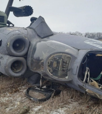 Розбитий Мі-35М росіян знйшли на Харківщині