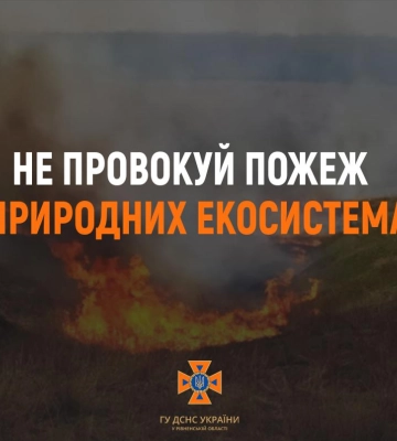 Рятувальники Рівненщини закликають не провокувати пожежі в екосистемах