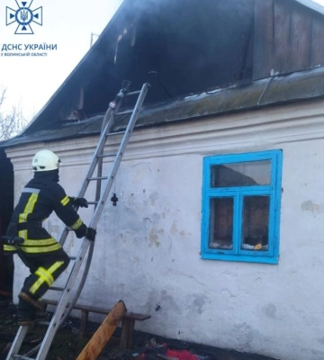 Під час пожежі на Волині загинула 85-річна пенсіонерка