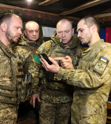Сергій Дейнеко побував на позиціях прикордонників на Лиманському та Бахмутському напрямках