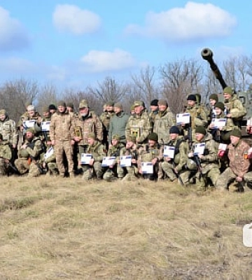 Українські артилеристи пройшли навчання у Кривому Розі
