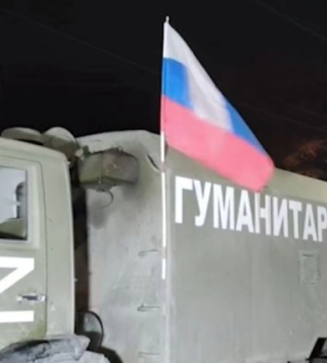 Рашисты в Мелитополе провели оккупантский автопробег 