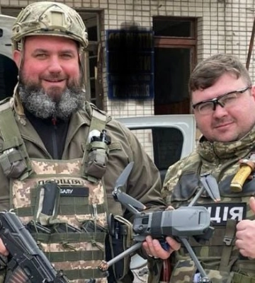 Поліцейські збили російський дрон у Бериславі на Херсонщині