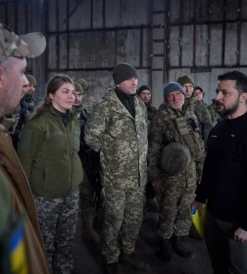 Зеленський приїхав на передову на Бахмутському напрямку