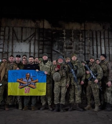 Зеленський відвідав позиції ЗСУ під Бахмутом