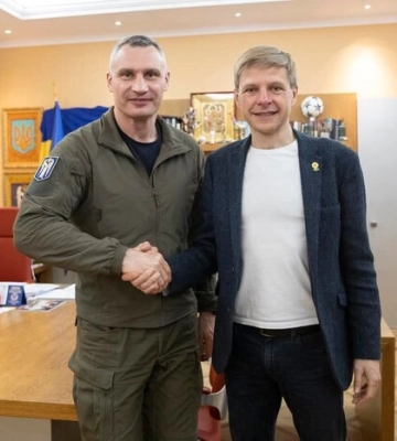 Мер Вільнюса в Києві. Кличко розповів про безпрецедентну допомогу від Литви 