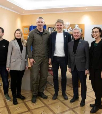 Мер Вільнюса в Києві. Кличко розповів про безпрецедентну допомогу від Литви 