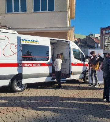 Всі охочі зможуть здати кров у мобільному пункті в центрі Франківська