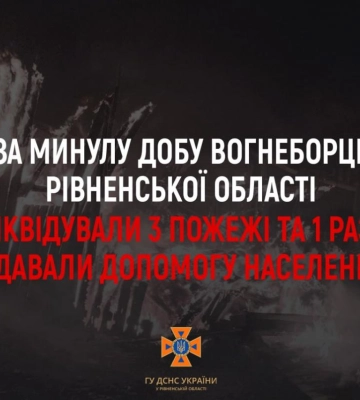 Скільки пожеж ліквідували рятувальники Рівненщини за минулу добу?