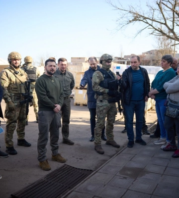 Зеленський приїхав у Херсонську область