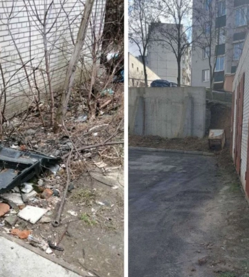 Після протоколу муніципалів у Рівному прибрали сміття