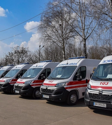 Сумська “швидка” отримала ще 6 автомобілів