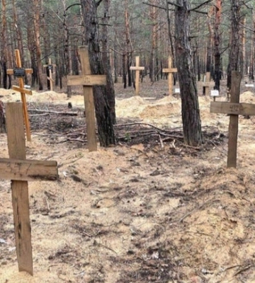 Найбільші масові поховання було знайдено у Київській та Харківській областях