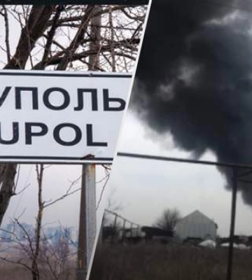 &quot;Это вам за драмтеатр&quot;: в Мариуполе горит склад окупантов