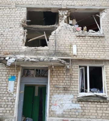 У Куп'янську внаслідок обстрілу пошкоджень зазнали п'ятиповерхівка і приватний будинок