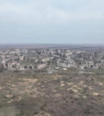 Донецька ОВА показала зруйнований ворожими обстрілами Вугледар