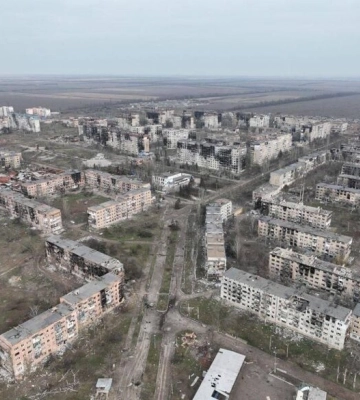 У Донецькій ОВА показали, як наразі виглядає зруйнований Вугледар
