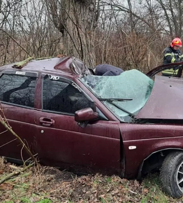 У Дніпропетровській області авто влетіло у дерево: постраждав водій