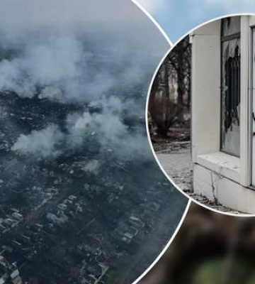 Рік тому тут вирувало життя: військові показали зруйнований Бахмут з висоти пташиного польоту
