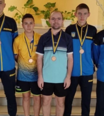 Команда з Львівщини виборола бронзу на чемпіонаті України з настільного тенісу