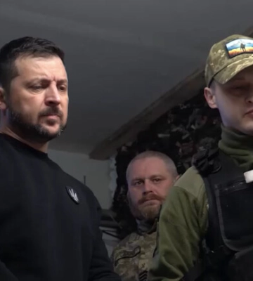 Зеленский посетил передовые позиции военных в Запорожской области